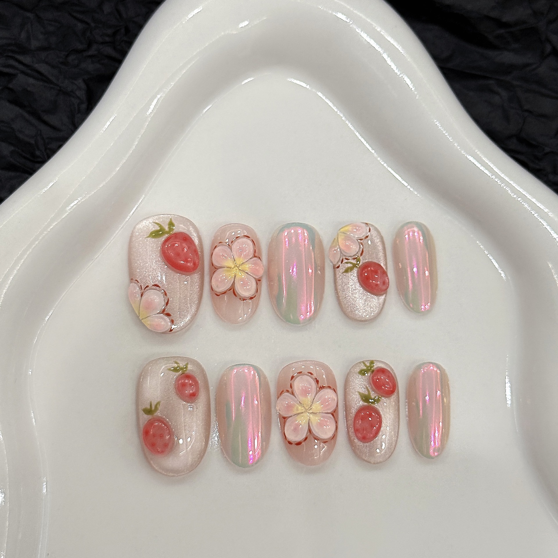 Resin Art Glitter - 10pcs Short Oval 