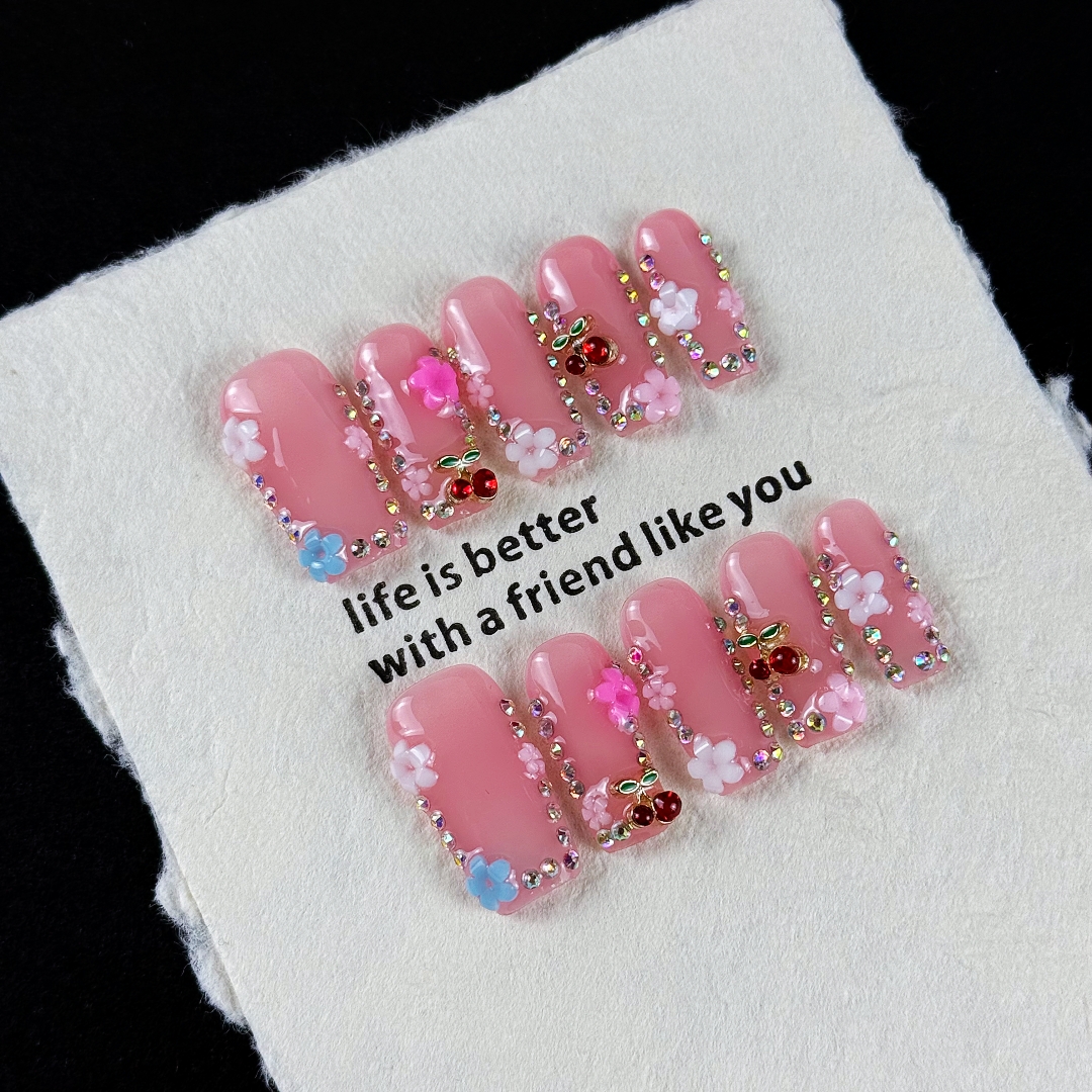 Resin Art Glitter - 10pcs high-end Sweet girl style, hand-painted