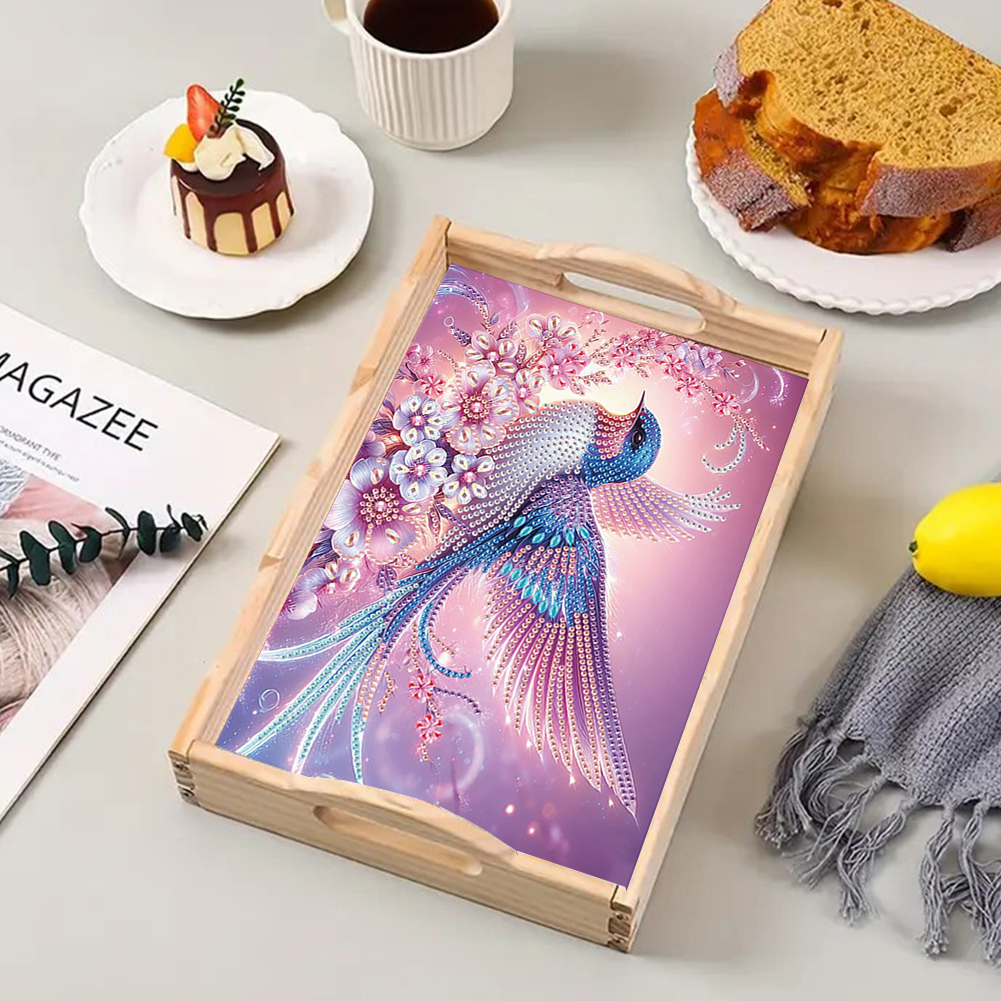 Resin Art Wooden Tray - Large Size Diamond Painting Wooden Tray