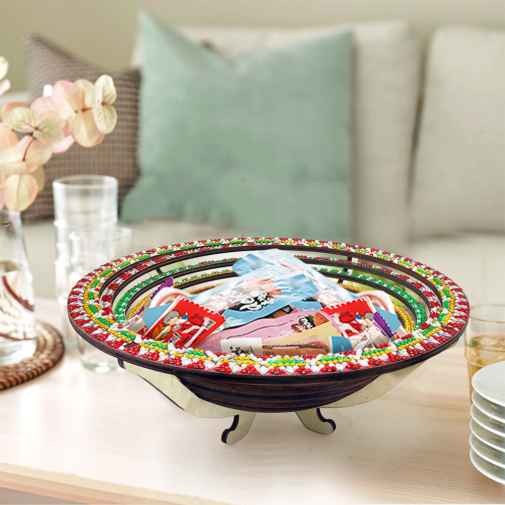 DIY Diamond Painted Wooden Din - Resin Art Wooden Tray reseña y precio