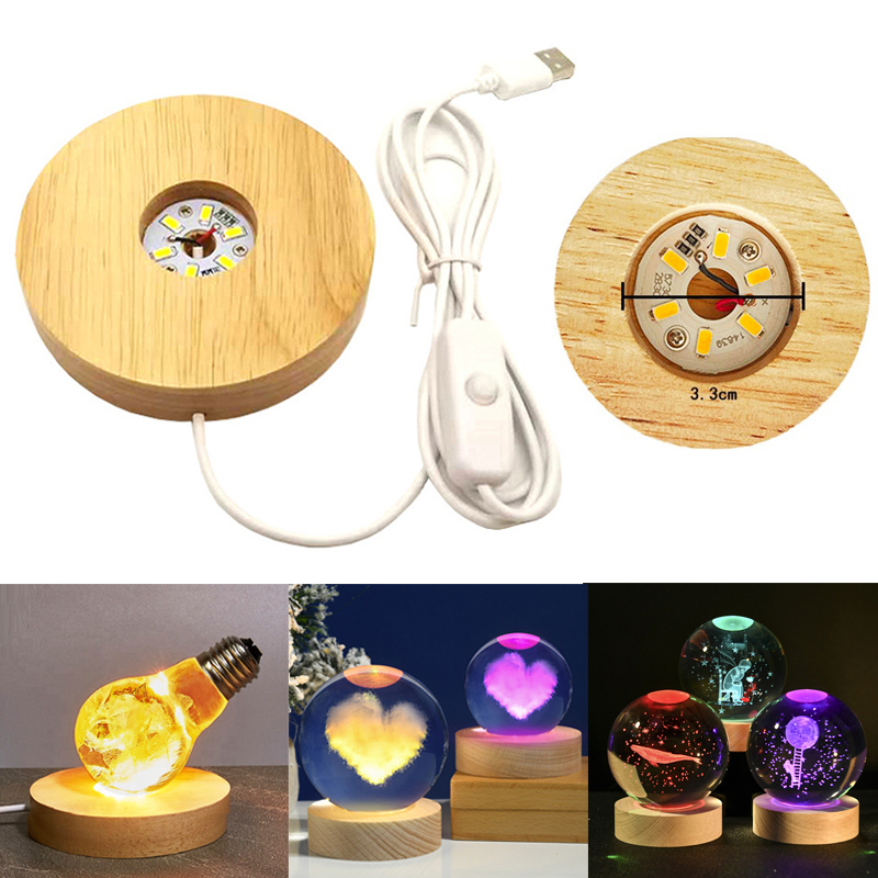 Resin Art Display Round Wood C - Resin Art Uv Light reseña y precio