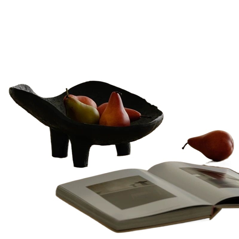 Black Fruit Plate Resin Storag - Resin Art Wooden Tray reseña y precio