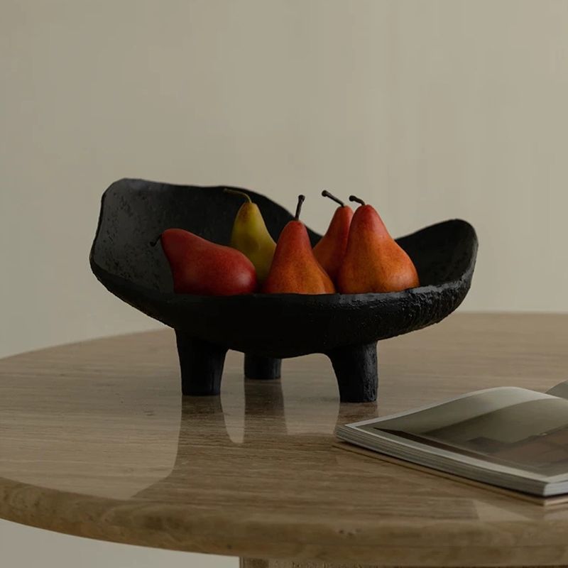 Black Fruit Plate Resin Storag - Resin Art Wooden Tray reseña y precio