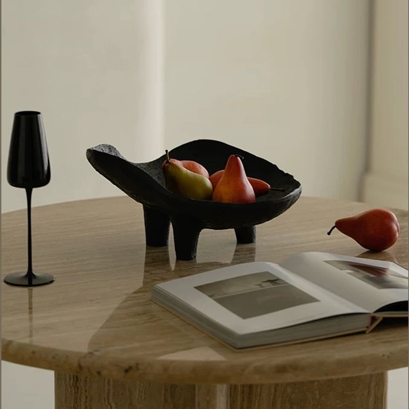 Black Fruit Plate Resin Storag - Resin Art Wooden Tray reseña y precio