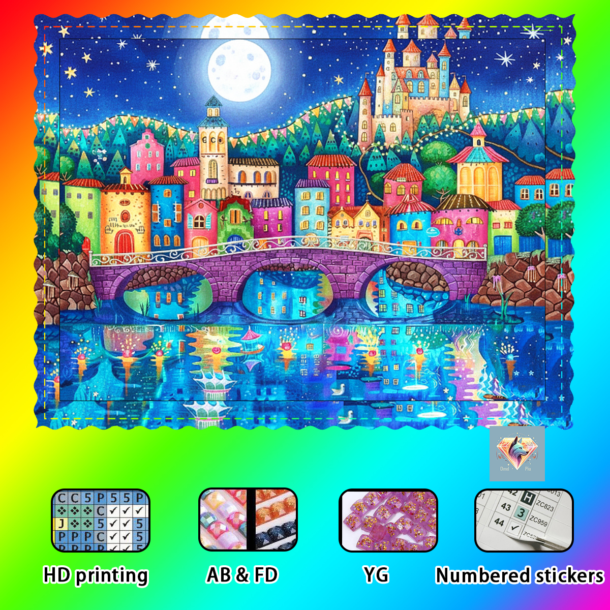 【Piu Diamond Art】The city unde - Resin Art Under 100 reseña y precio