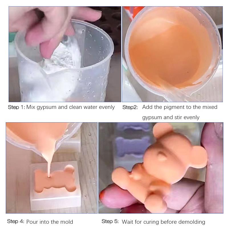 10ml Gypsum Cement Coloring Dy - Coaster Mold Square reseña y precio