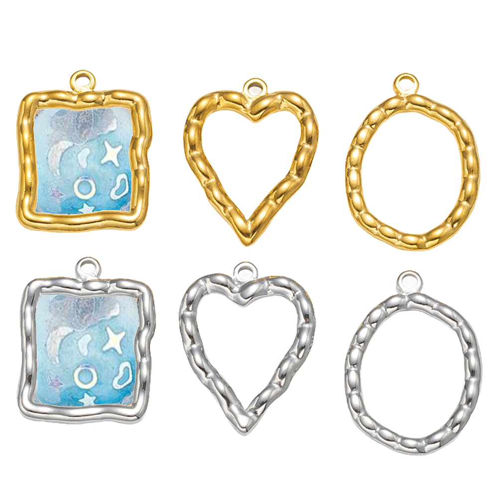 5pcs Stainless Steel Heart Rou - Resin Art And Decor reseña y precio