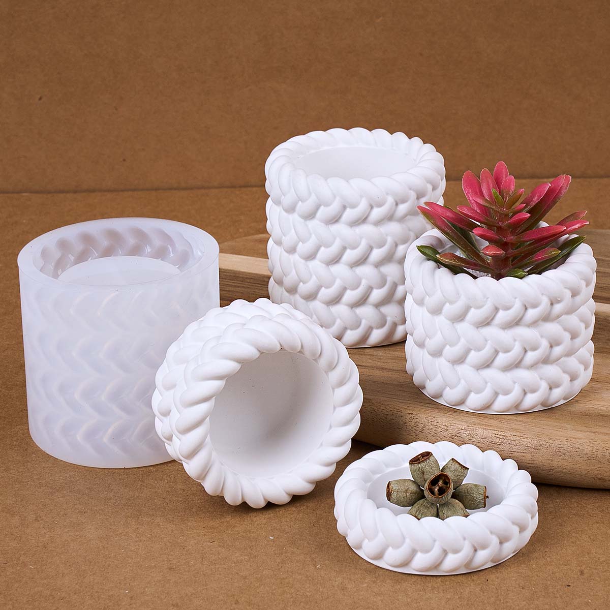 1/2/3/4 Floors Hemp Rope Candl - Coaster Mold Square reseña y precio