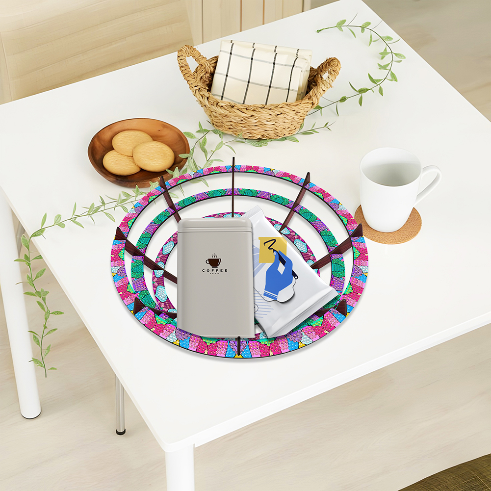Flower Diamond Painting Wooden - Resin Art Wooden Tray reseña y precio