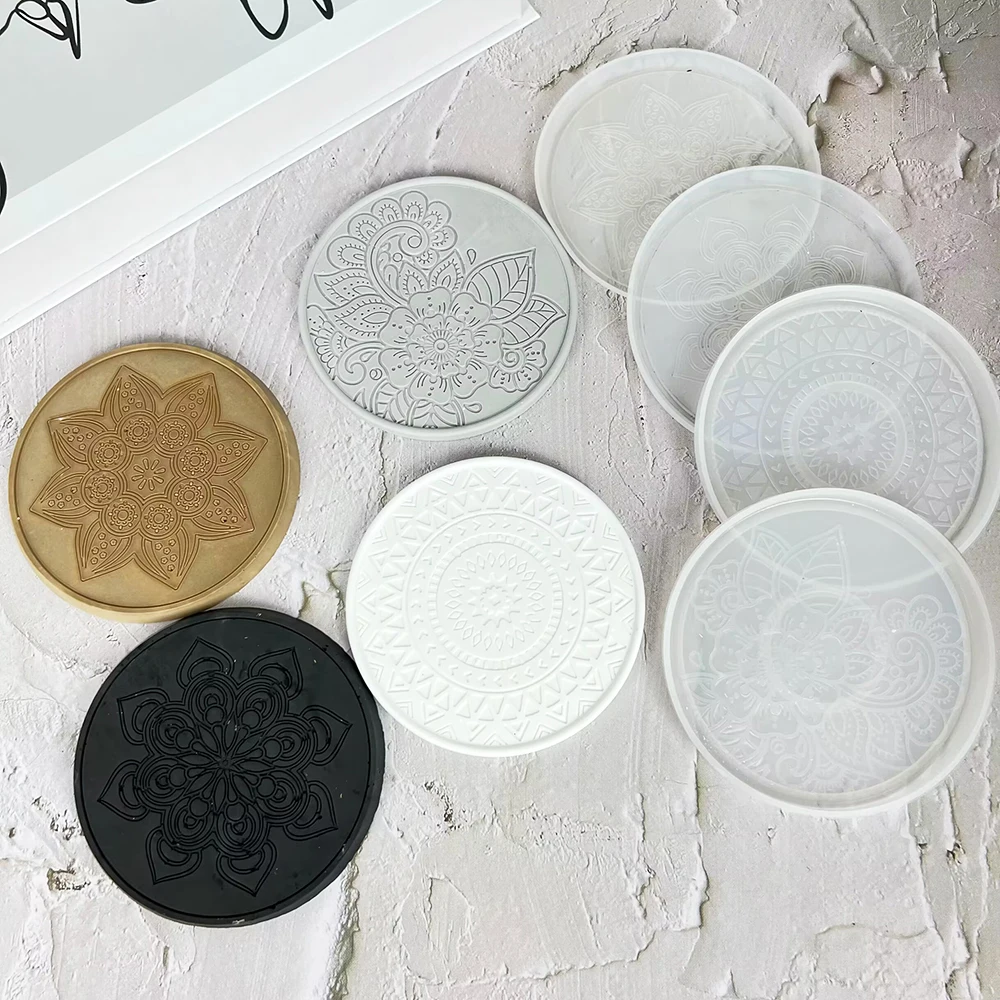 Mandala Round Coaster Resin Si - Coaster Mold Square reseña y precio