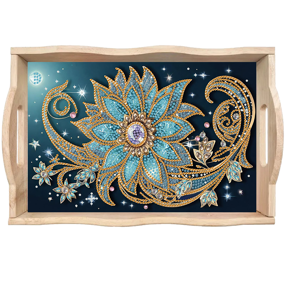 Wooden Beautiful Pattern 5D Di - Resin Art Wooden Tray reseña y precio