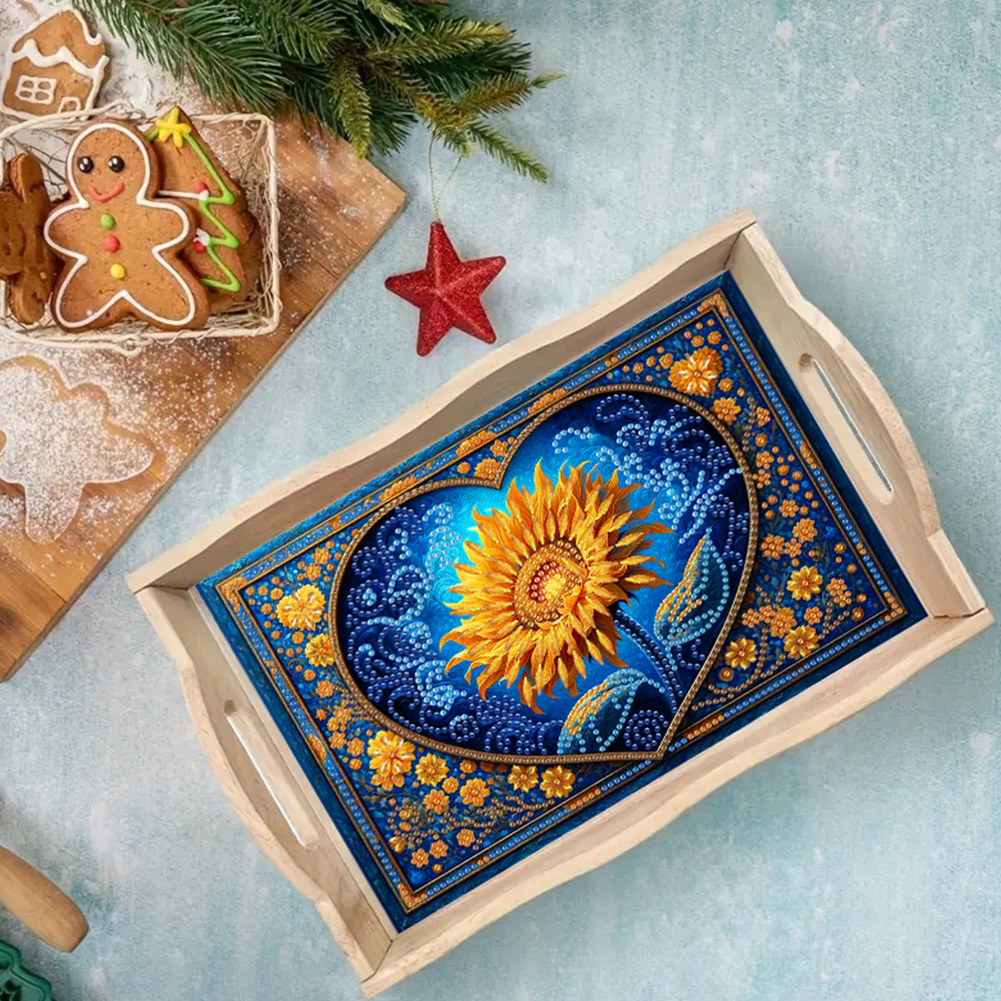 Wooden Beautiful Pattern 5D Di - Resin Art Wooden Tray reseña y precio