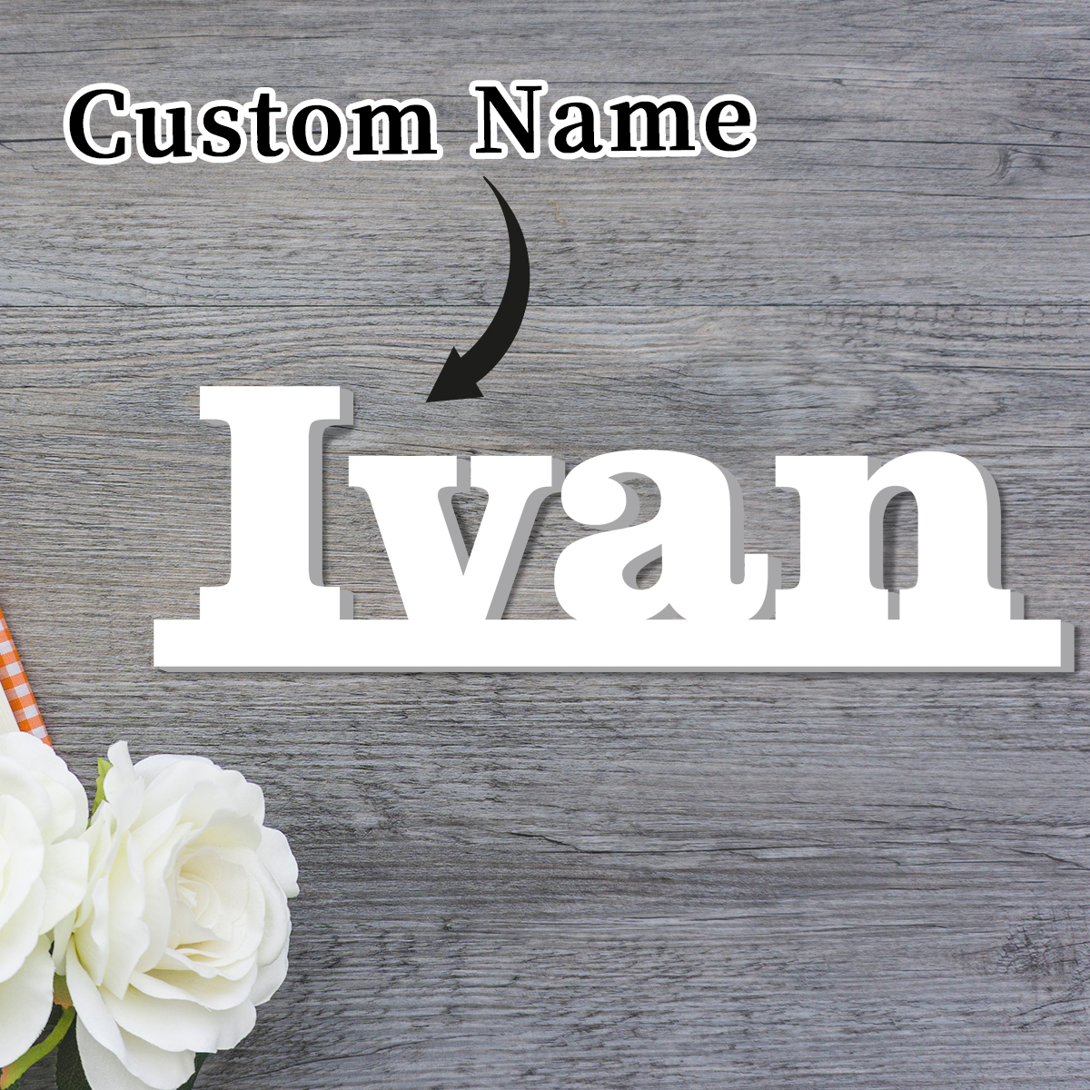 1pc Custom Name Ivan PVC Decor - Resin Art And Decor reseña y precio