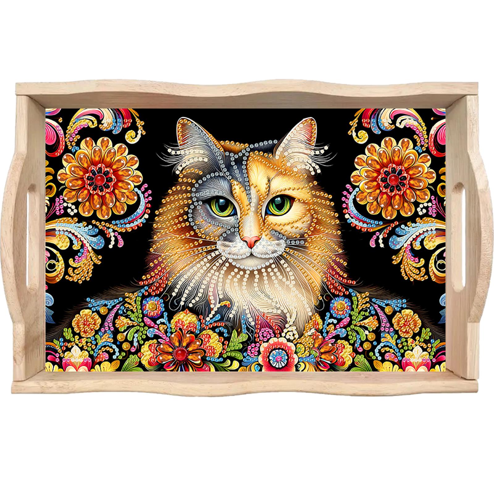 Diamond Art Painting Wooden Se - Resin Art Wooden Tray reseña y precio