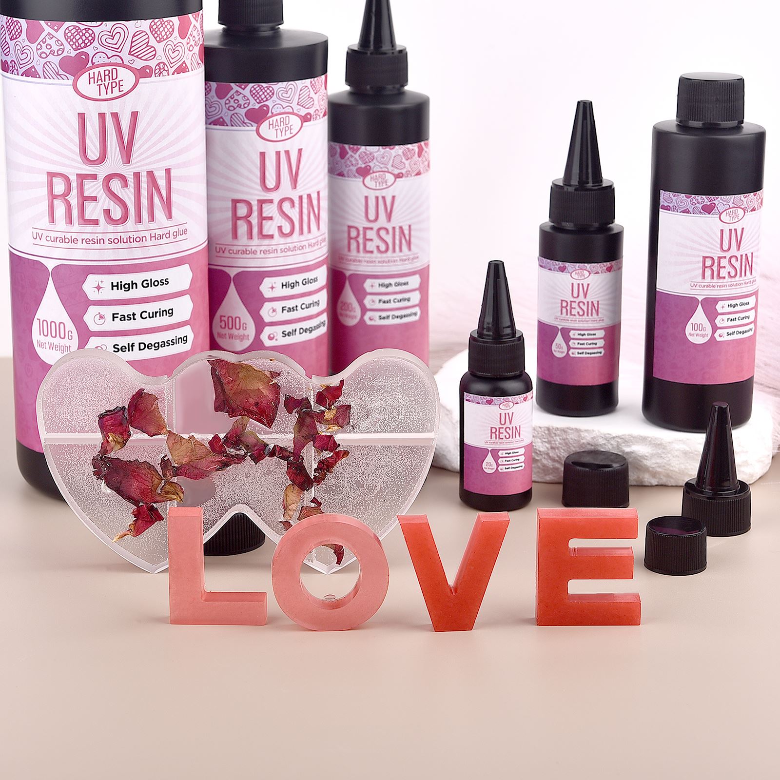 UV Resin Glue Transparent Epox - Resin Art Uv Light reseña y precio