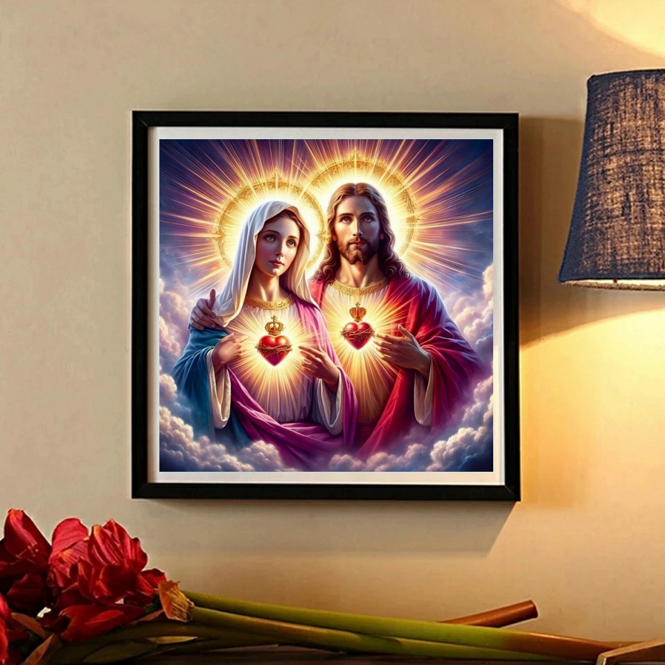 1pc frameless  Mother of Jesus - Resin Art Canvas reseña y precio