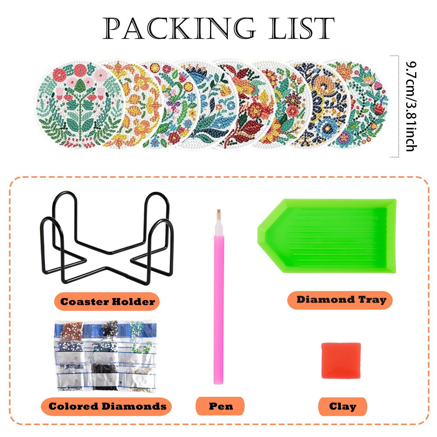 8-piece set/Diamond painting c - Resin Art Canvas reseña y precio
