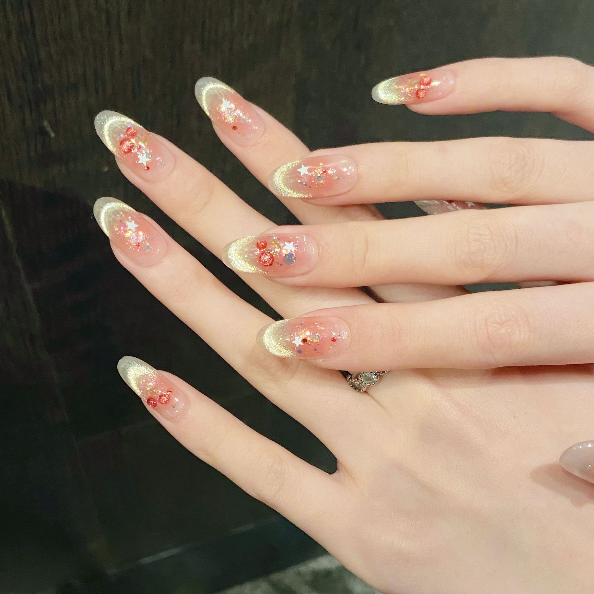 10pcs Sweet Cherry Press On Na - Resin Art Glitter reseña y precio