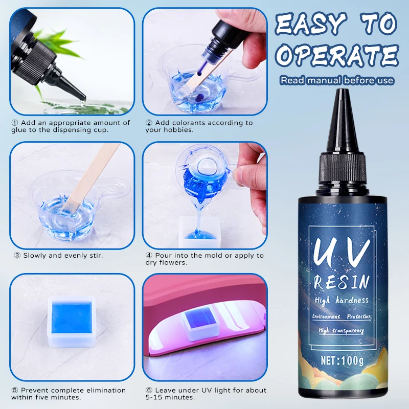 UV Resin Glue for DIY Jewelry, - Resin Art Uv Light reseña y precio