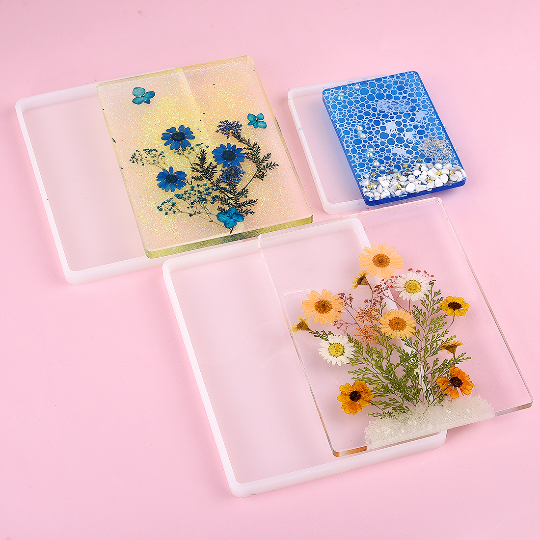 DIY Round Square Rectangle Sha - Coaster Mold Square reseña y precio