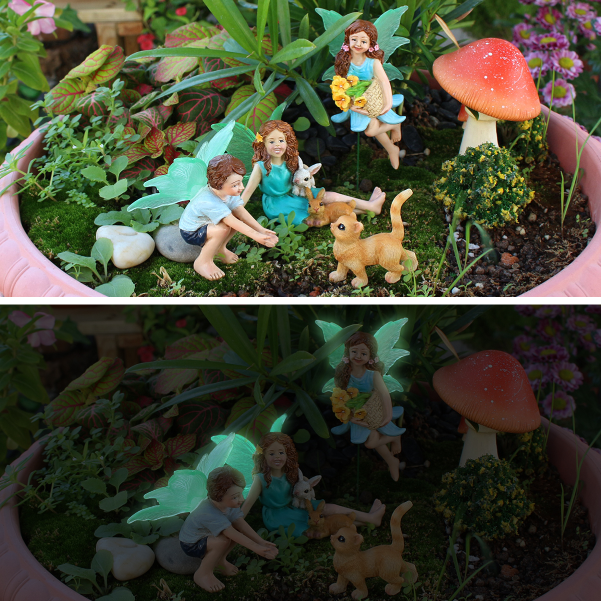 4pc Flower Fairy and Animal Pa - Resin Art Flowers reseña y precio