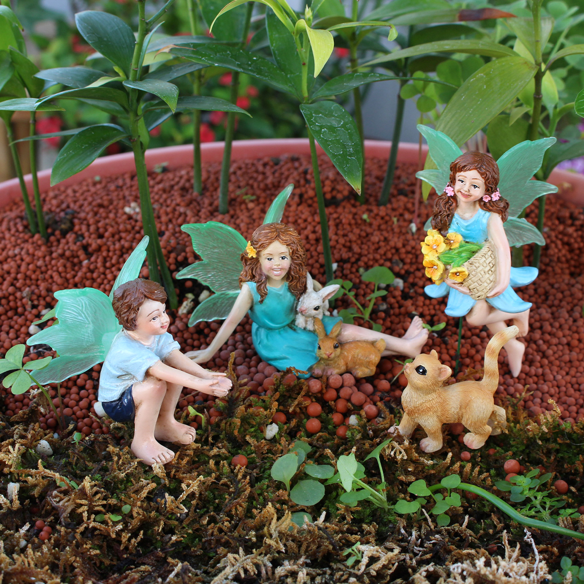 4pc Flower Fairy and Animal Pa - Resin Art Flowers reseña y precio