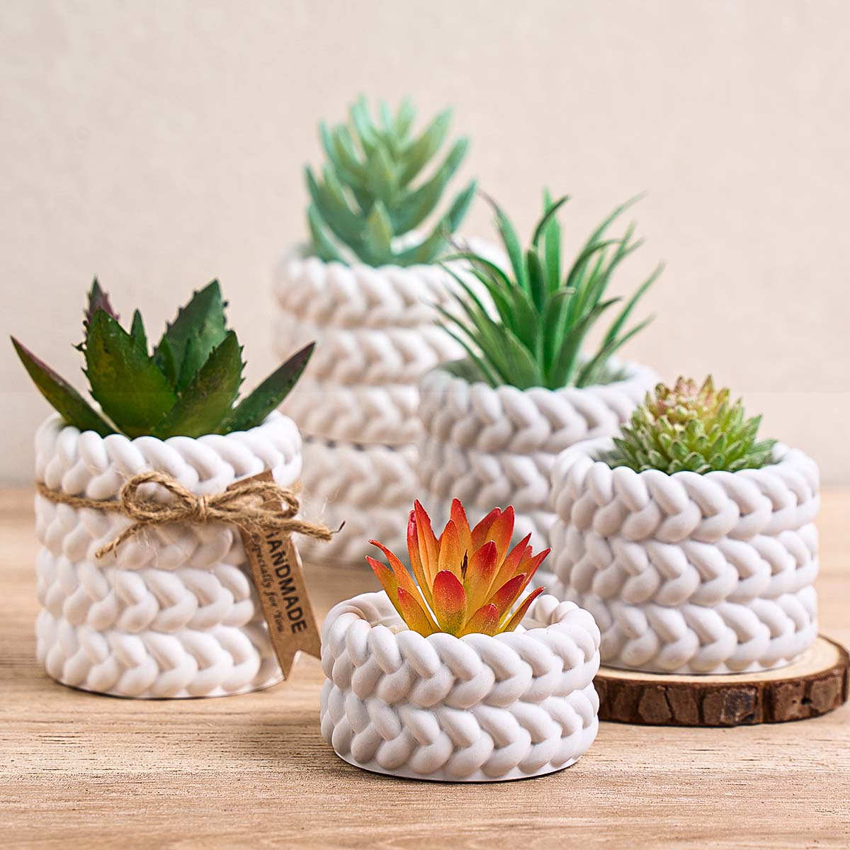 Woven Candle Jar Silicone Mold - Coaster Mold Square reseña y precio