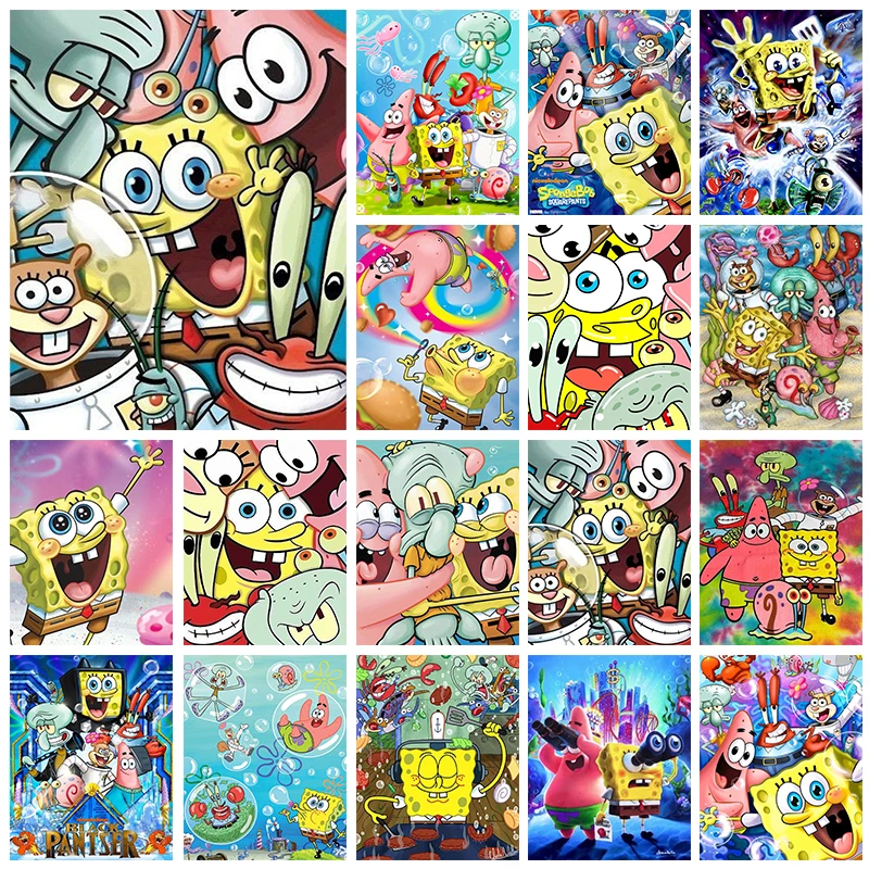 Handmade DIY SpongeBob Diamond - Resin Art Canvas reseña y precio