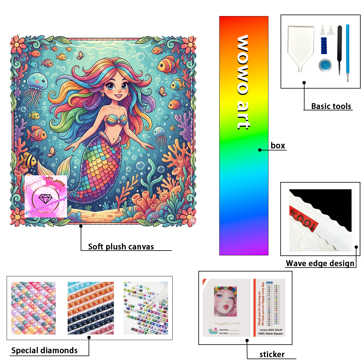 【pilar Diamond Art】The Mermaid - Resin Art Under 100 reseña y precio