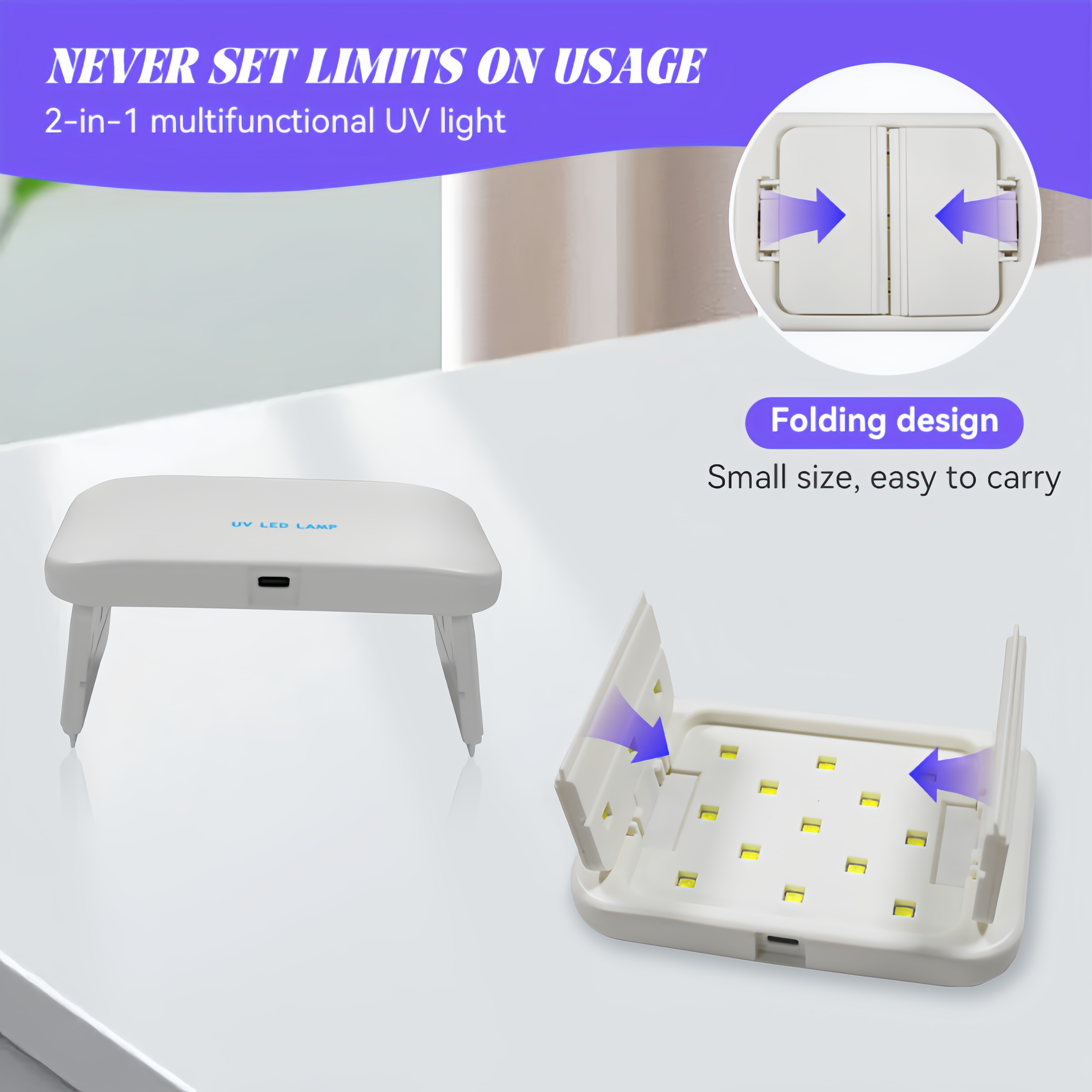 48W Dual-Sided UV Lamp Foldabl - Resin Art Uv Light reseña y precio