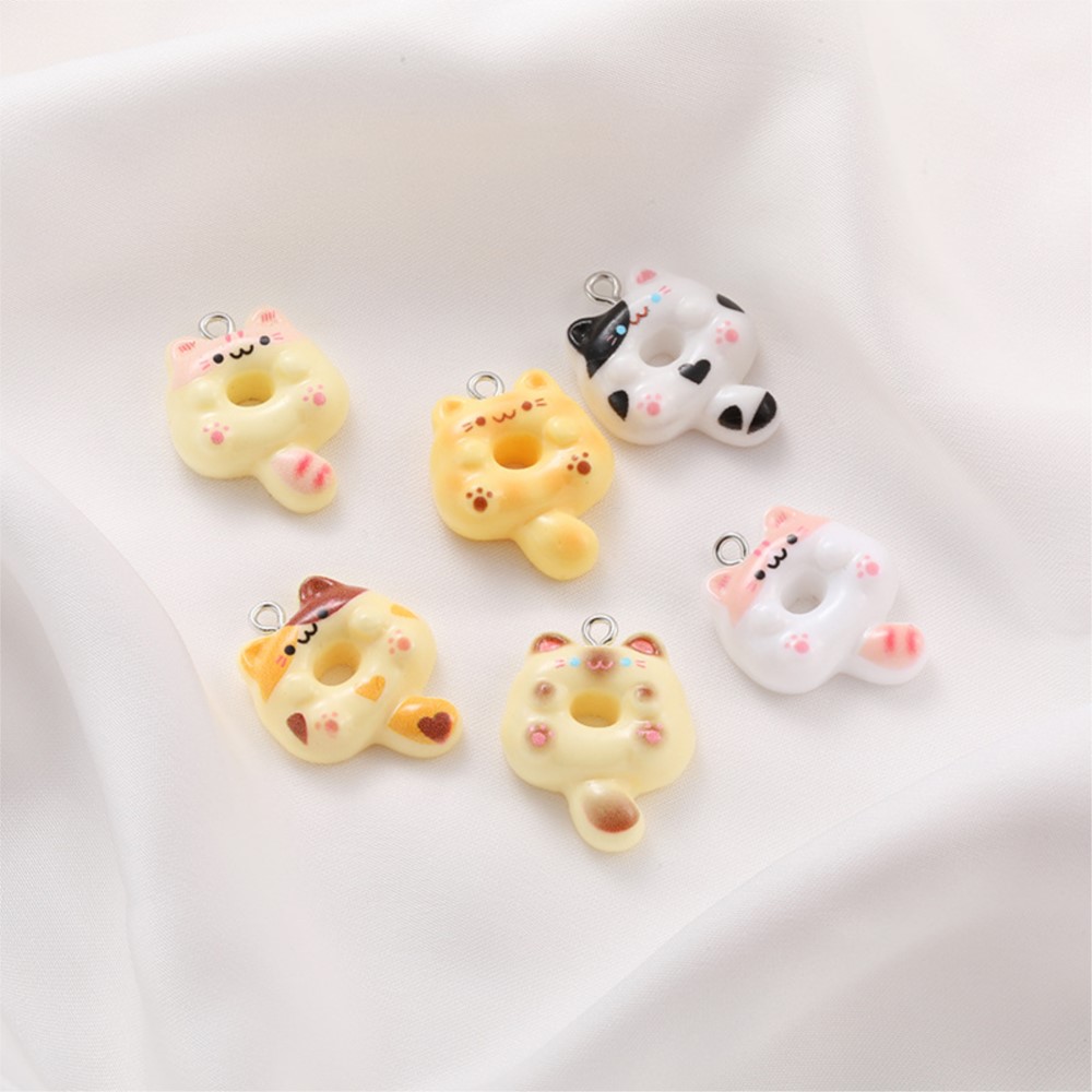 10Pcs Kawaii Cartoon Cat Resin - Resin Art Accessories reseña y precio