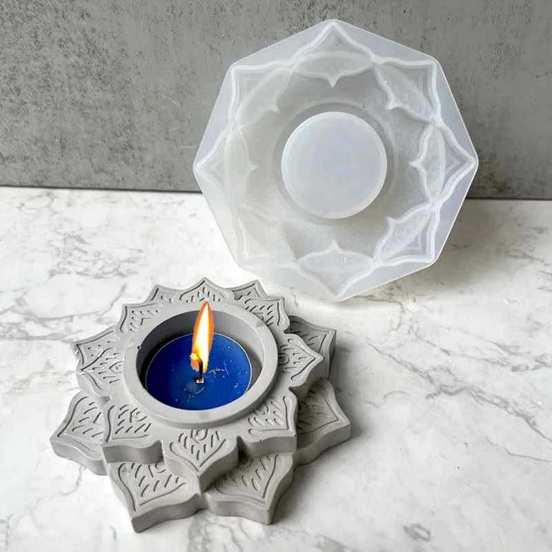 Concrete Candle Jar Silicone M - Coaster Mold Square reseña y precio