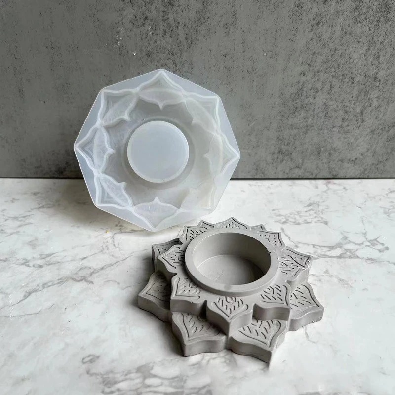 Concrete Candle Jar Silicone M - Coaster Mold Square reseña y precio