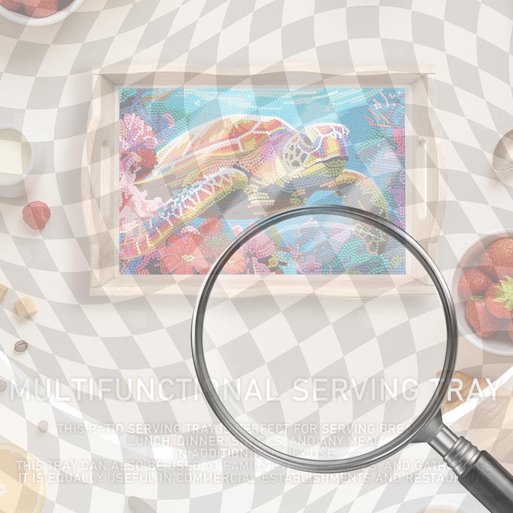 Wooden 5D DIY Diamond Painting - Resin Art Wooden Tray reseña y precio