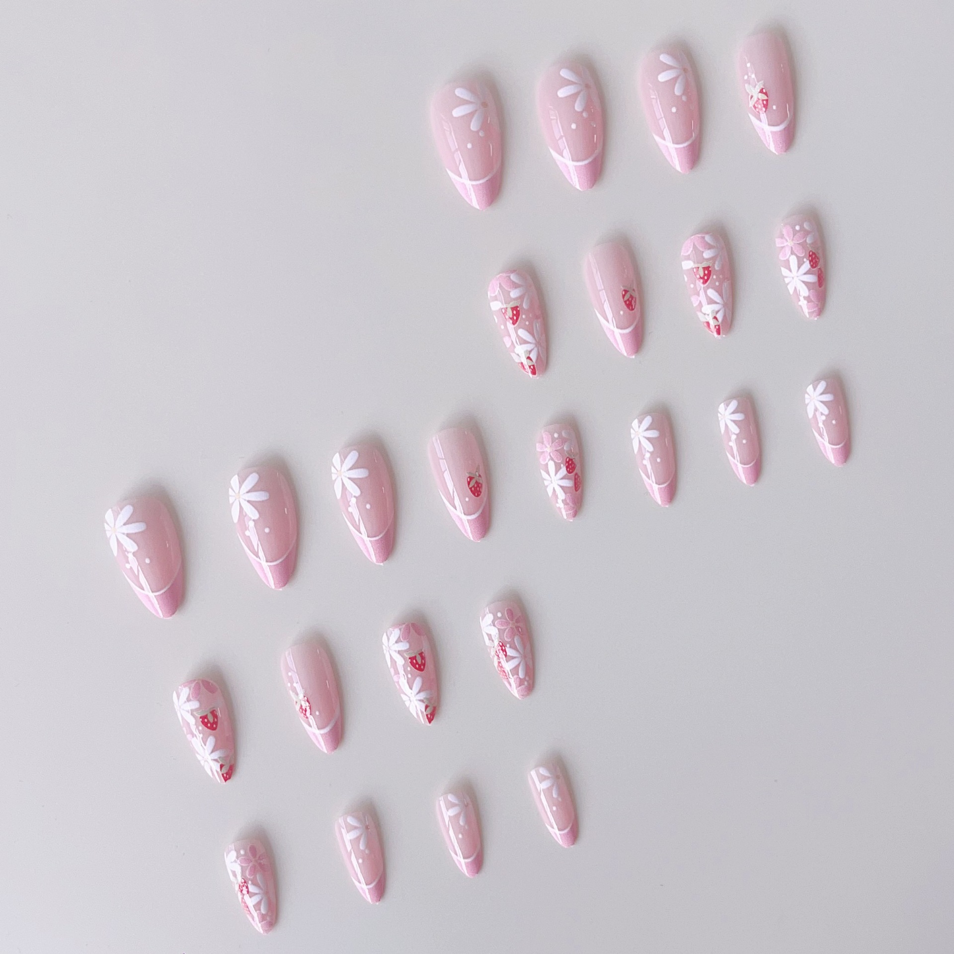 24pcs Ins Short Almond False N - Resin Art Flowers reseña y precio