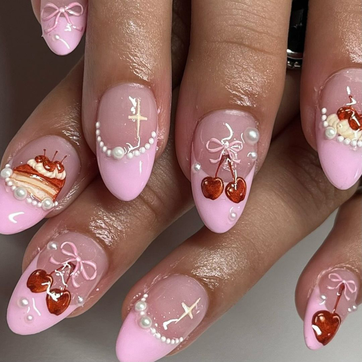 24pcs Ins Short Almond False N - Resin Art Flowers reseña y precio