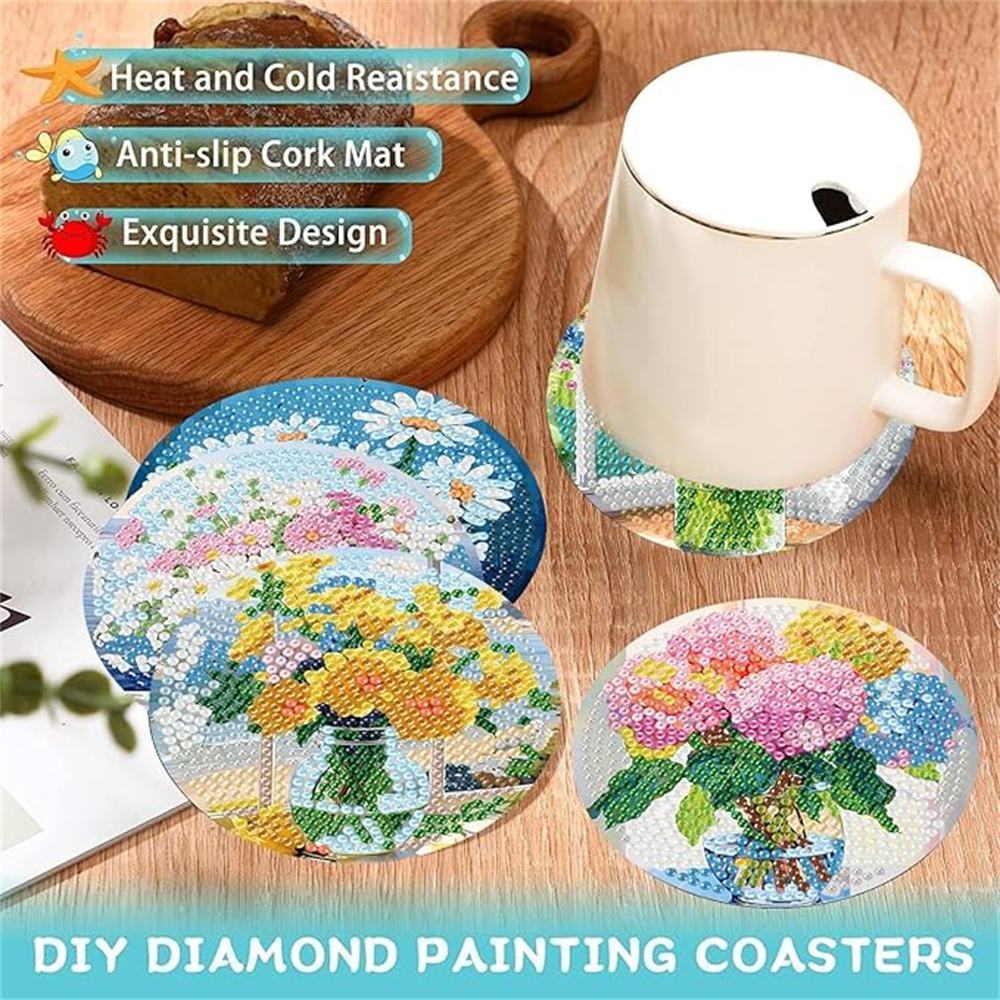 8-piece set of diamond paintin - Resin Art Canvas reseña y precio