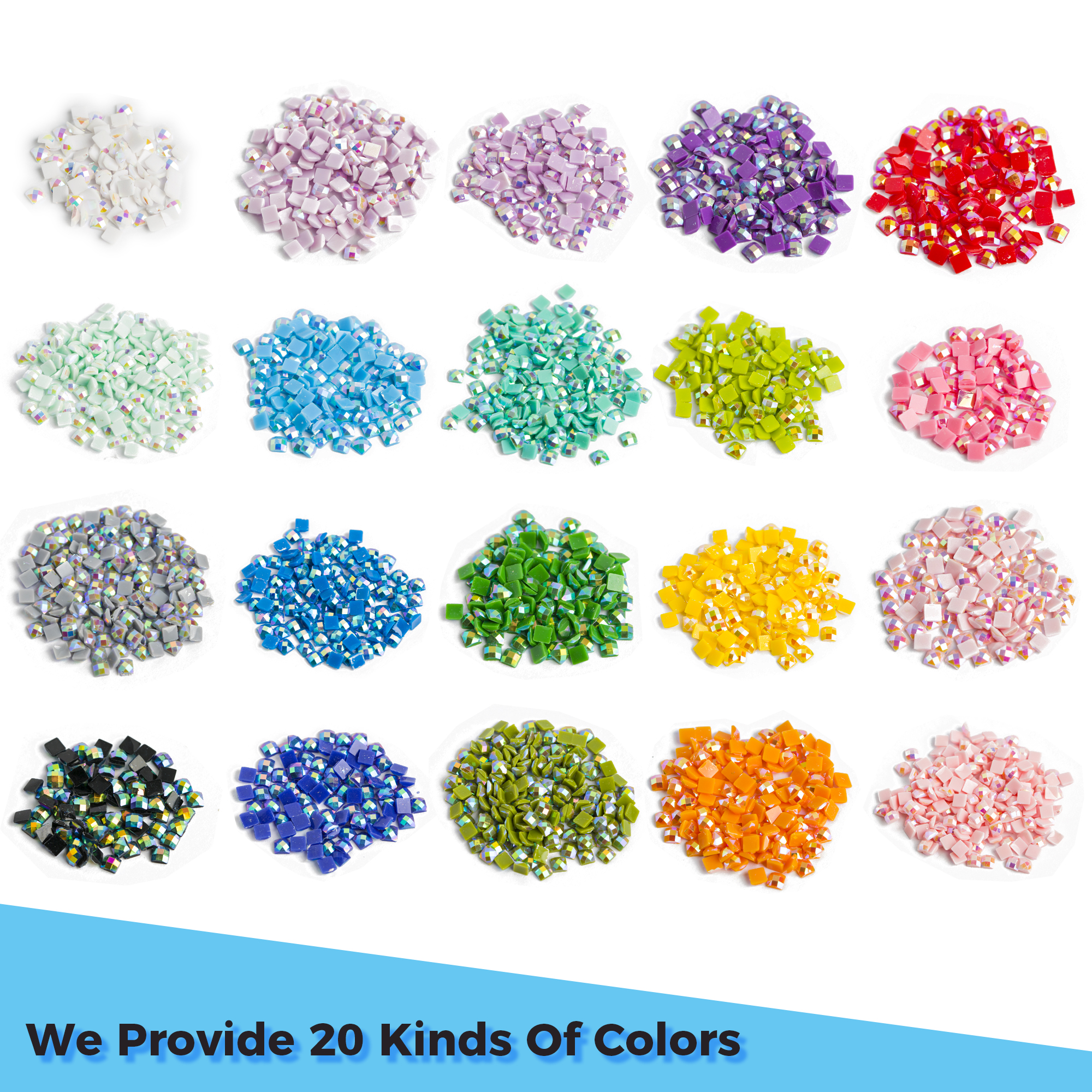 20 Colors Diamond Beads for 5D - Resin Art Canvas reseña y precio