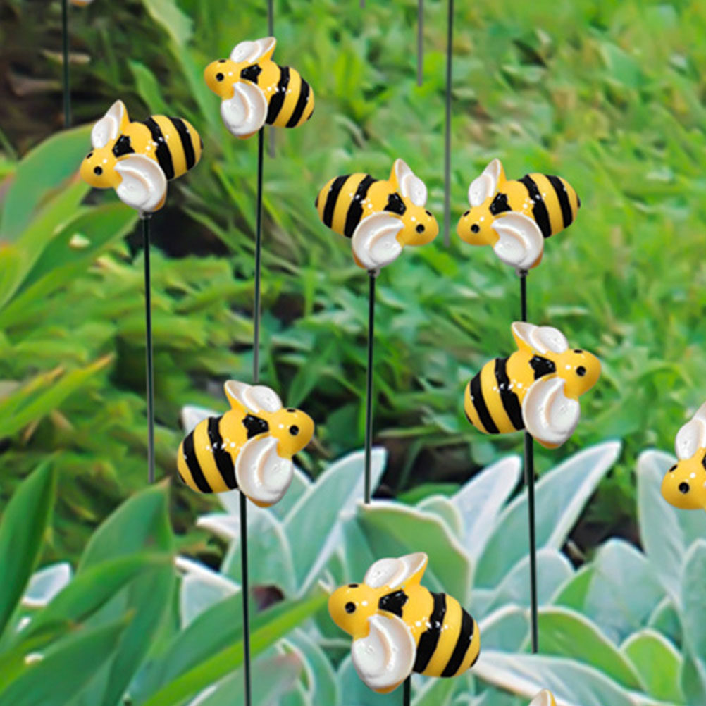 2Set Garden Stake Decorations  - Resin Art Flowers reseña y precio