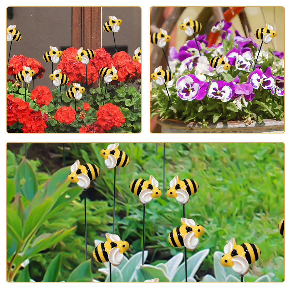 2Set Garden Stake Decorations  - Resin Art Flowers reseña y precio
