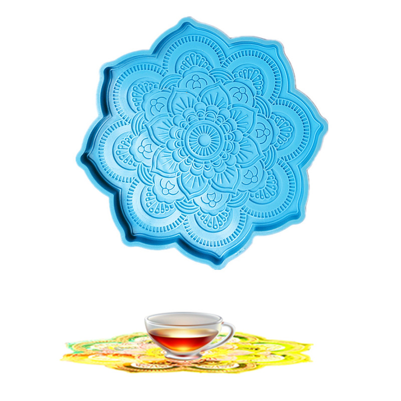 Mandala Coaster Silicone Mold  - Coaster Mold Square reseña y precio