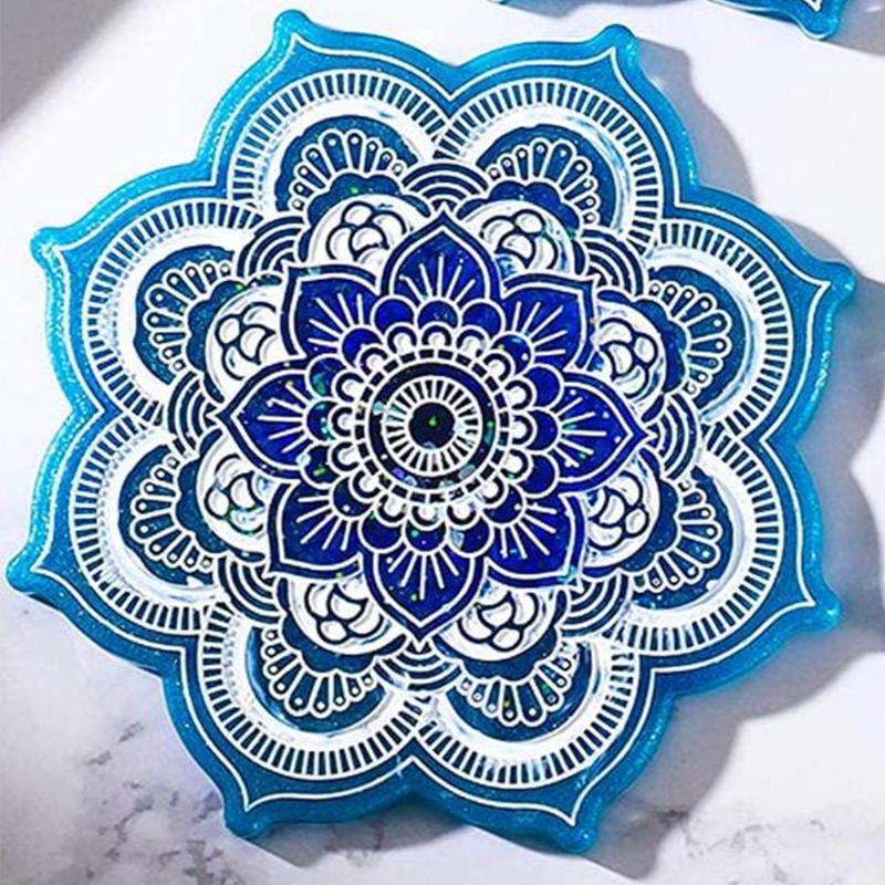 Mandala Coaster Silicone Mold  - Coaster Mold Square reseña y precio