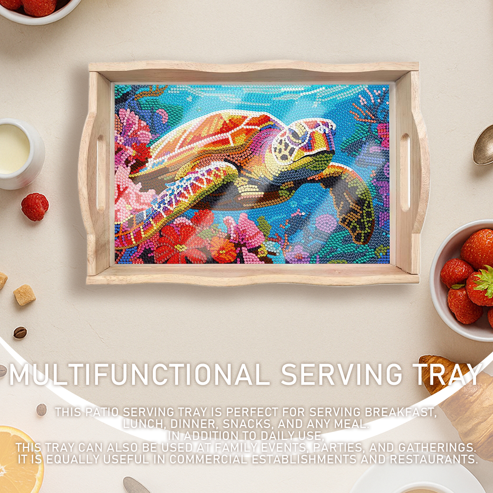 Wooden 5D DIY Diamond Painting - Resin Art Wooden Tray reseña y precio
