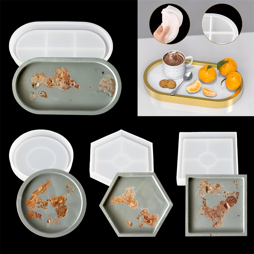 4pcs/Set Storage Tray Coaster  - Coaster Mold Square reseña y precio
