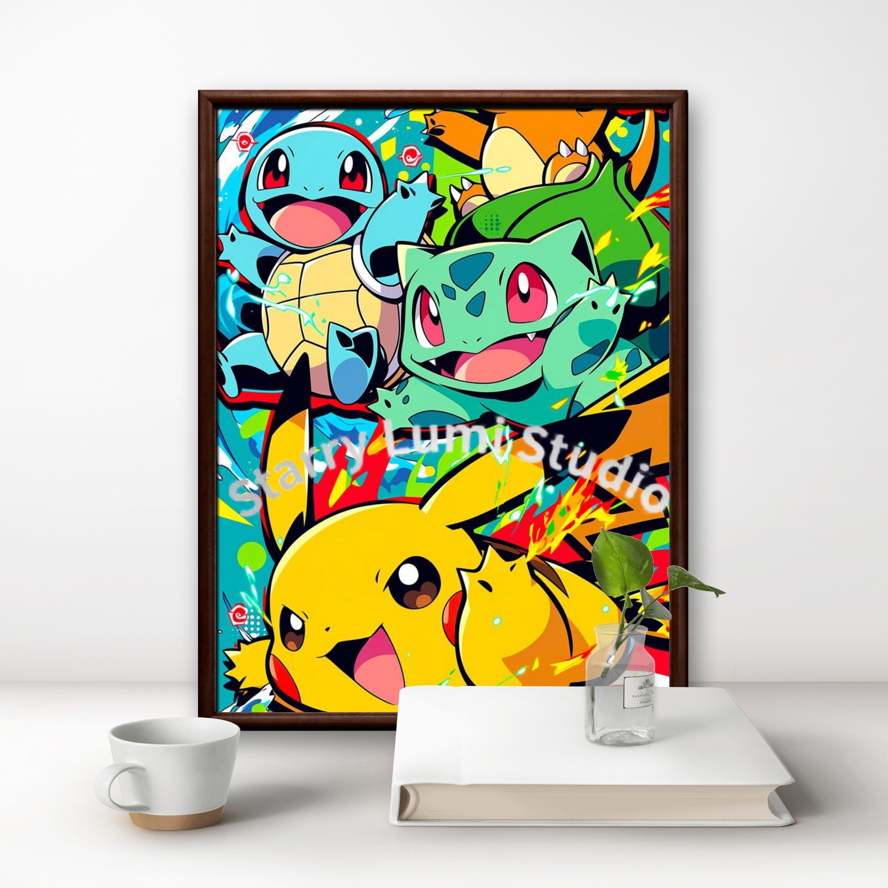 2026 New Pokémon Cute Pikachu  - Resin Art Canvas reseña y precio