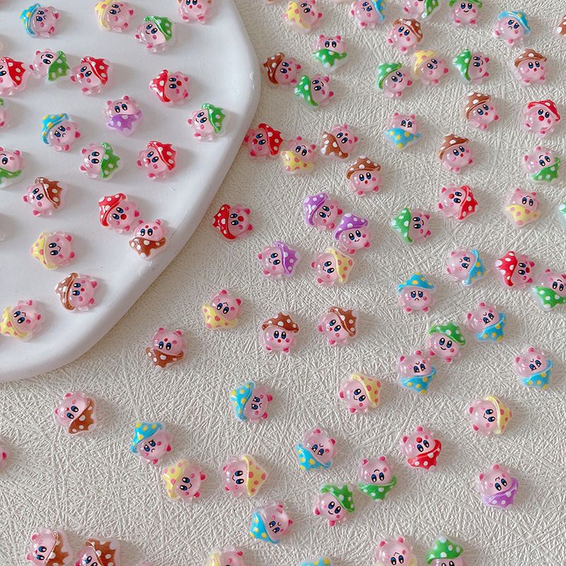 2/10/20pcs Kirby Nail Charms 3 - Resin Art And Decor reseña y precio
