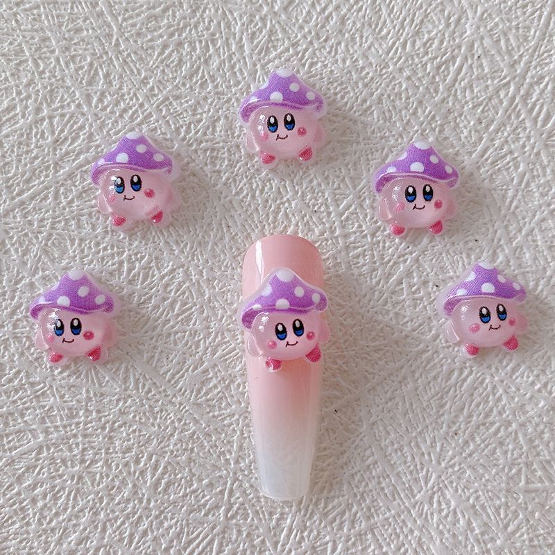 2/10/20pcs Kirby Nail Charms 3 - Resin Art And Decor reseña y precio