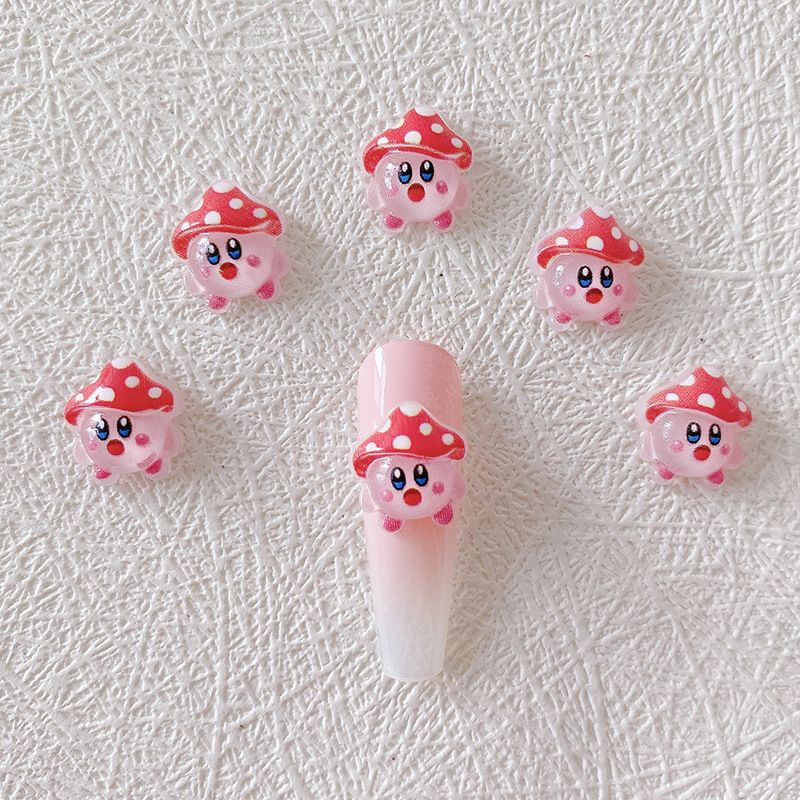 2/10/20pcs Kirby Nail Charms 3 - Resin Art And Decor reseña y precio
