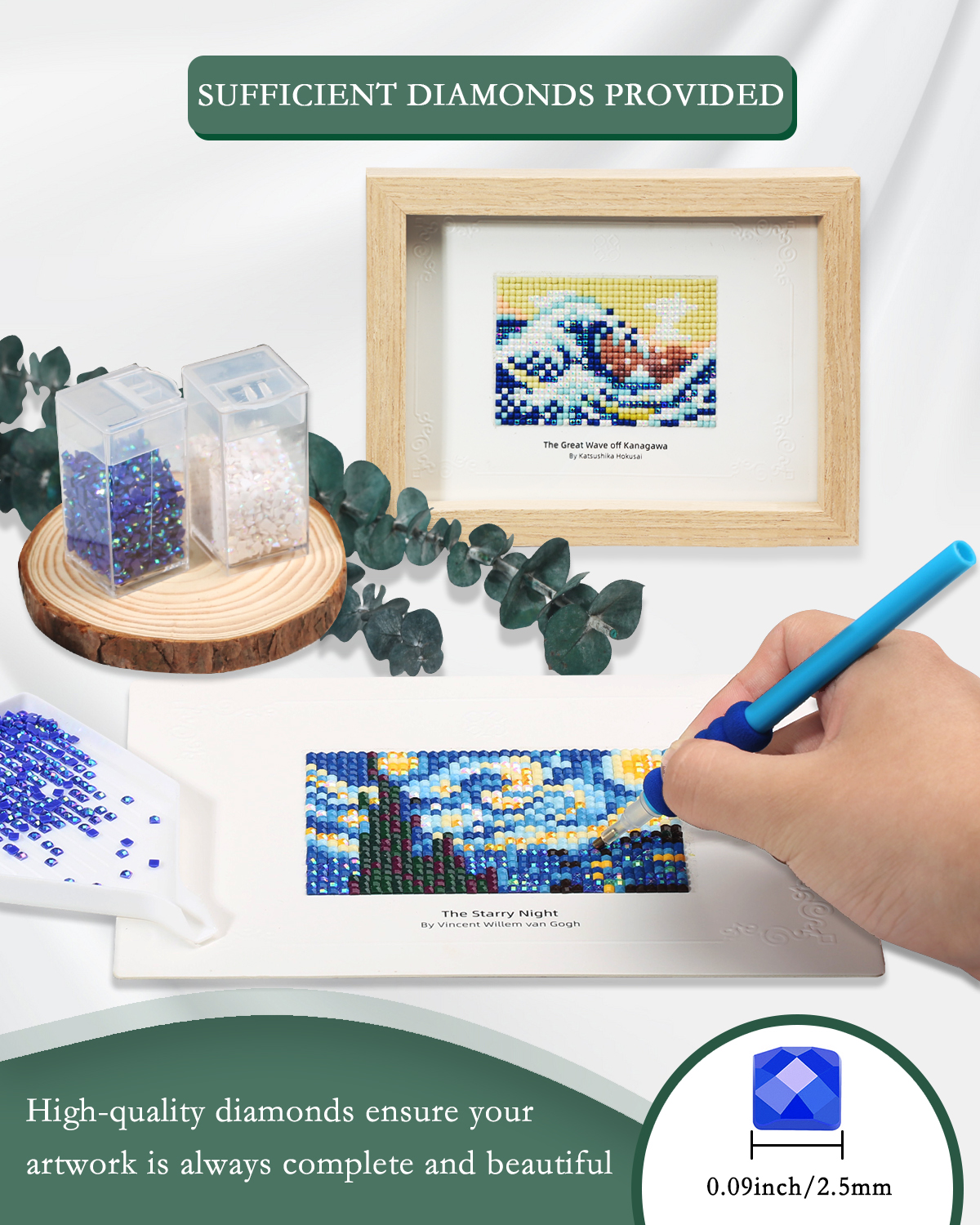 12PCS Mini Diamond Painting Ki - Resin Art Canvas reseña y precio
