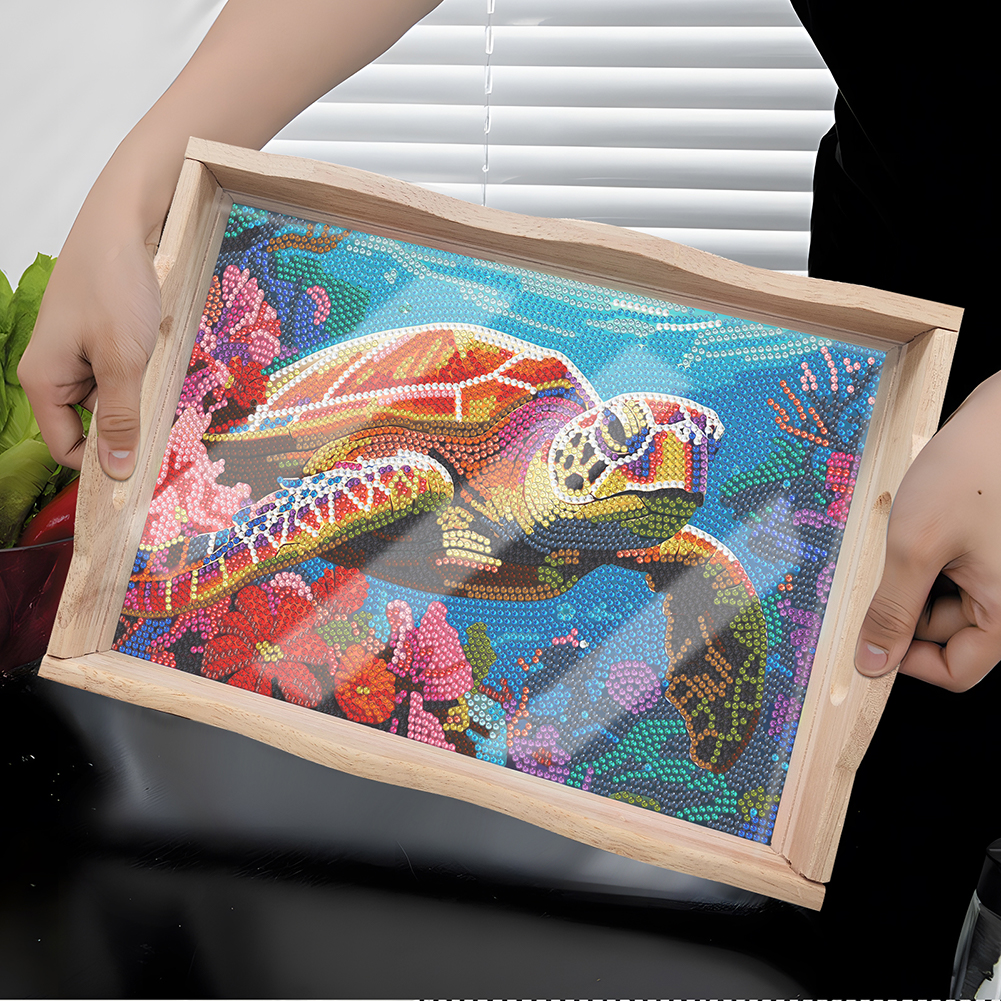 DIY Diamond Painting Tray Kit  - Resin Art Wooden Tray reseña y precio